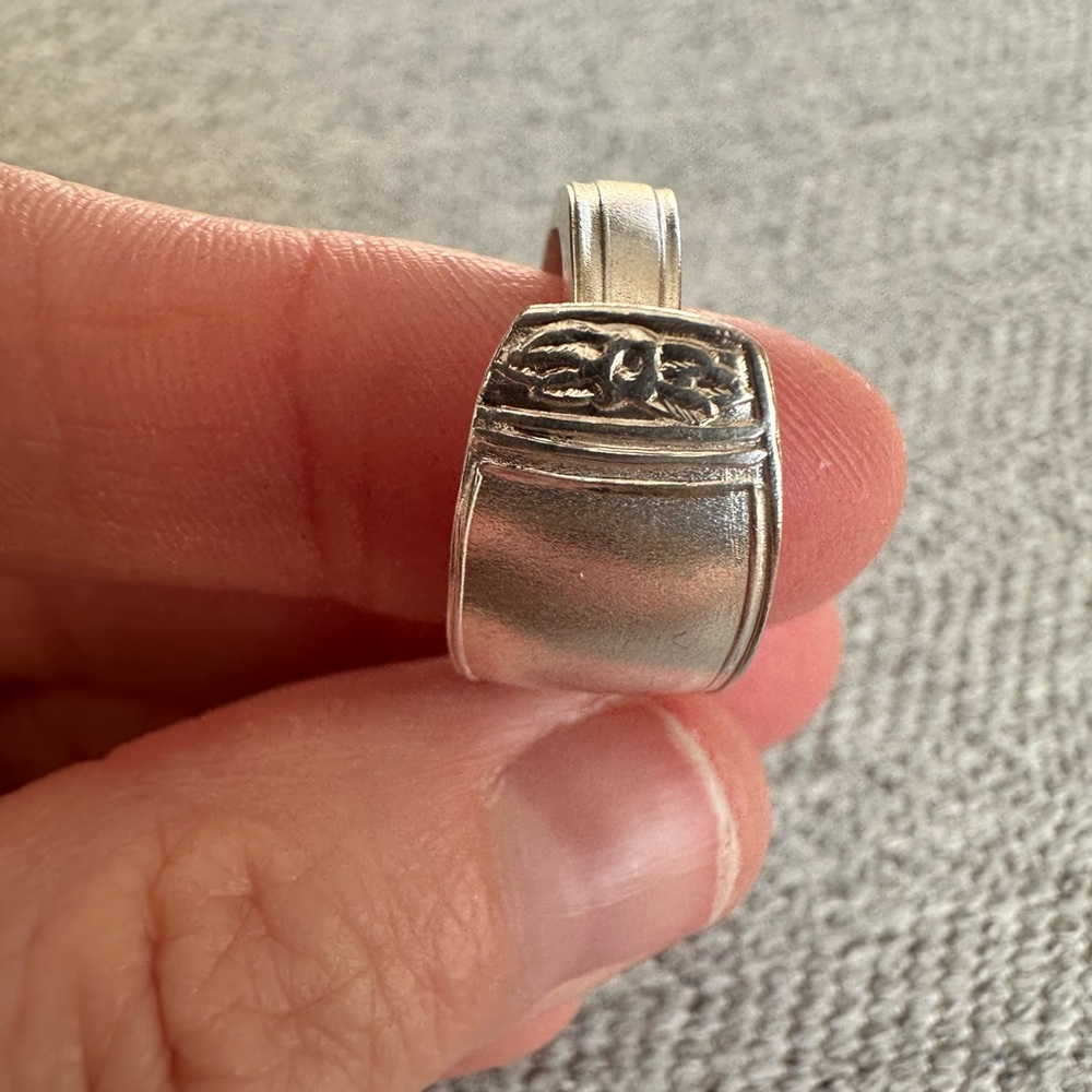 Silver Plated Spoon Ring - Picture 6 of 14